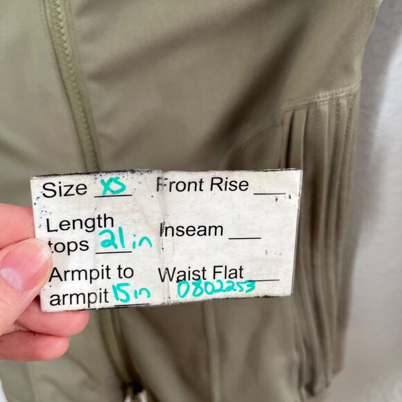 Free People Movement Olive Green Playin for Keeps Zip-Up Jacket XS - Picture 7 of 9